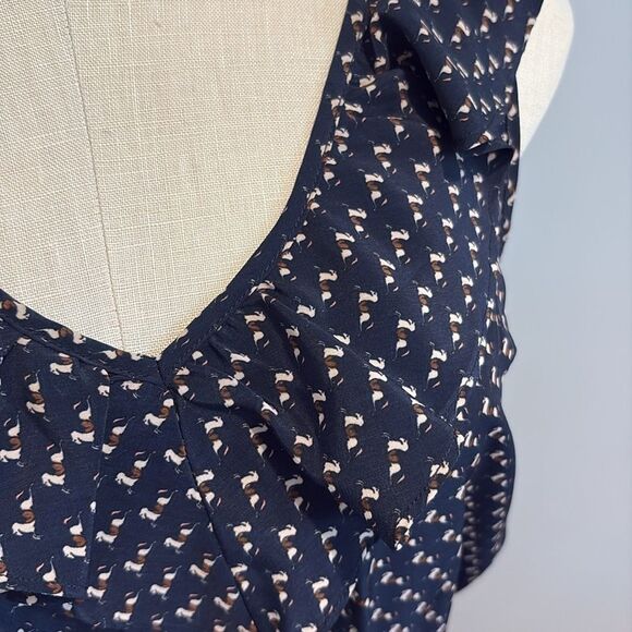 THML Navy Blue Midi Dress Size S - Picture 3 of 15